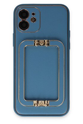 CepteToptan iPhone 12 Kılıf Coco Elit Kapak - Mavi - DROPX7209-5031