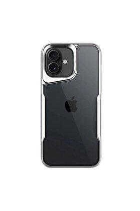 CepteToptan iPhone 16 Plus Kılıf Boyi Silikon Kapak - Gümüş - DROPX5893-8524