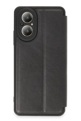 CepteToptan Realme 12 Lite Kılıf Flip Cover - Siyah - DROPX7025-8127