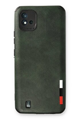 CepteToptan Realme C11 2021 Kılıf Loop Deri Silikon - Yeşil - DROPX5790-8917
