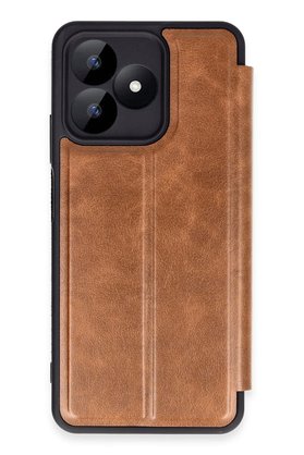 CepteToptan Realme Note 50 4G Kılıf Flip Cover - Taba - DROPX6989-9318