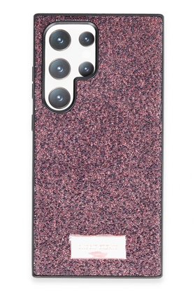 CepteToptan Samsung Galaxy S23 Ultra Bright Simli Kapak - Derin Mor - DROPX2829-4864