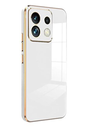 CepteToptan Xiaomi Redmi Note 13 Pro 5G Kılıf Volet Silikon - Beyaz - DROPX7329-9049