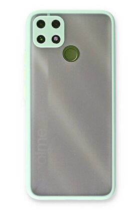 CepteToptan Realme C25 Kılıf Montreal Silikon Kapak - Turkuaz - DROPX6432-1755