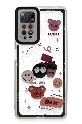 CepteToptan Xiaomi Redmi Note 11 Kılıf Sweet Desenli Silikon Kapak - Sarı - DROPX1006-7067
