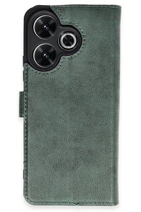 CepteToptan Xiaomi Redmi 13 4G Kılıf Trend S Plus Kapaklı Kılıf - Yeşil - DROPX6360-6580