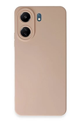 CepteToptan Xiaomi Redmi 13C Kılıf Nano içi Kadife Silikon - Pudra - DROPX8357-5008