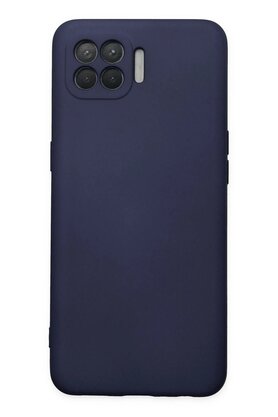 CepteToptan Oppo Reno 4 Lite Kılıf Nano içi Kadife Silikon - Lacivert - DROPX9986-9435