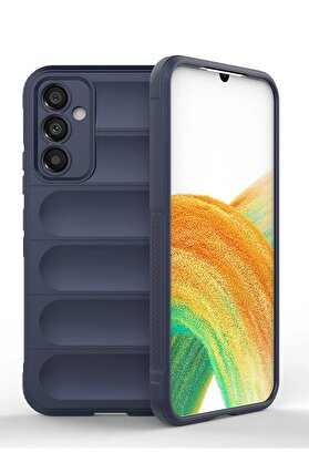 CepteToptan Samsung Galaxy A25 5G Kılıf Optimum Silikon - Lacivert - DROPX5708-8466
