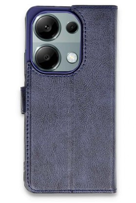 CepteToptan Xiaomi Redmi Note 13 Pro 4G Kılıf Trend S Plus Kapaklı Kılıf - Lacivert - DROPX1612-8903