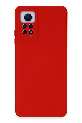 CepteToptan Xiaomi Redmi Note 12 Pro 4G Kılıf Nano içi Kadife Silikon - Kırmızı - DROPX4245-3321