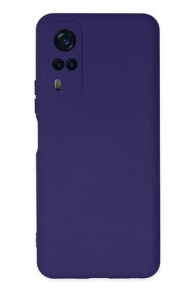 CepteToptan Vivo Y53S Kılıf Nano içi Kadife Silikon - Mor - DROPX5741-6400