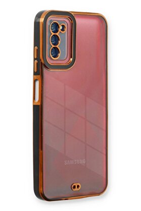 CepteToptan Samsung Galaxy A03S Kılıf Liva Lens Silikon - Siyah - DROPX7837-3100