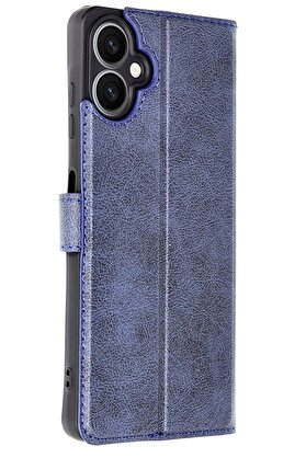CepteToptan Samsung Galaxy A06 Kılıf Trend S Plus Kapaklı Kılıf - Lacivert - DROPX8937-1158