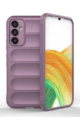 CepteToptan Samsung Galaxy A25 5G Kılıf Optimum Silikon - Mor - DROPX7874-7973