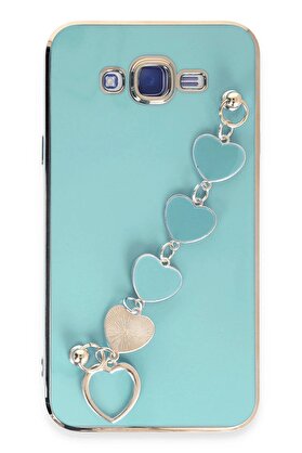 CepteToptan Samsung Galaxy J7 Kılıf Esila Silikon - Su Yeşili - DROPX1044-1546