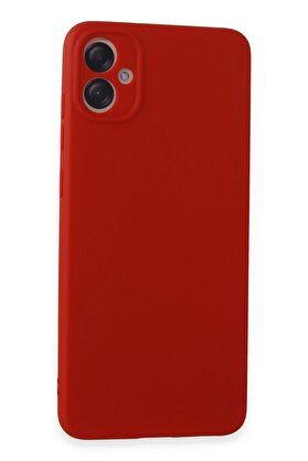 CepteToptan Samsung Galaxy A05 Kılıf First Silikon - Kırmızı - DROPX6178-1762