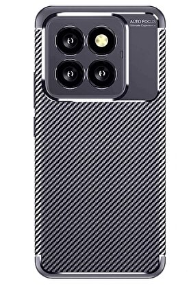 CepteToptan Xiaomi Mi 14T Pro Kılıf Auto Focus Karbon Kapak - Lacivert - DROPX2518-5964
