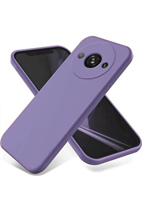 CepteToptan Xiaomi Redmi A3 4G Kılıf First Silikon - Lila - DROPX2551-9073