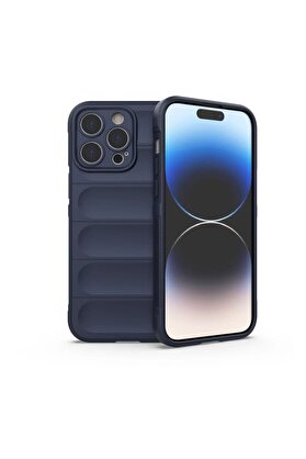 CepteToptan iPhone 16 Pro Kılıf Optimum Silikon - Lacivert - DROPX9719-1123