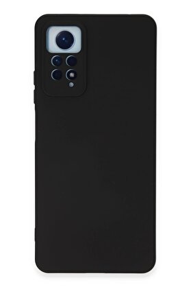 CepteToptan Xiaomi Redmi Note 12 Pro 4G Kılıf Nano içi Kadife Silikon - Siyah - DROPX3757-3636
