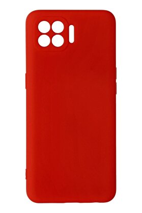 CepteToptan Oppo Reno 4 Lite Kılıf Nano içi Kadife Silikon - Kırmızı - DROPX1203-3827