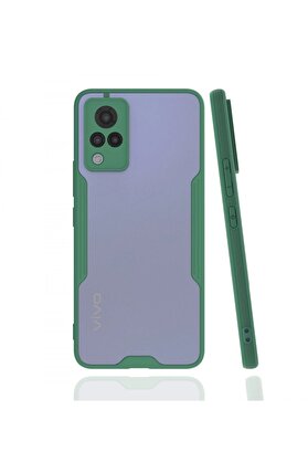 CepteToptan Vivo V21 Kılıf Platin Silikon - Yeşil - DROPX1930-3105