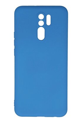 CepteToptan Xiaomi Redmi 9 Kılıf Nano içi Kadife Silikon - Mavi - DROPX5888-2152
