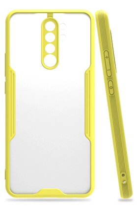 CepteToptan Xiaomi Redmi Note 8 Pro Kılıf Platin Silikon - Sarı - DROPX5904-3872