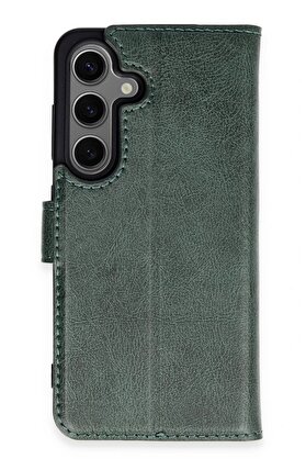 CepteToptan Samsung Galaxy S24 Kılıf Trend S Plus Kapaklı Kılıf - Yeşil - DROPX7249-3714