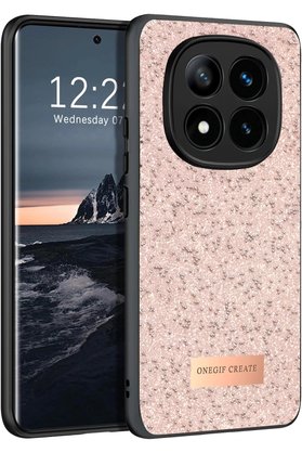 CepteToptan Xiaomi Redmi Note 14 Pro 4G Bright Simli Kapak - Pembe - DROPX9054-1478