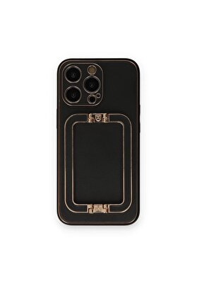 CepteToptan iPhone 14 Pro Kılıf Coco Elit Kapak - Siyah - DROPX3918-2457