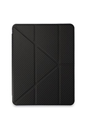 CepteToptan iPad Pro 11 (2024) Kılıf Color Karbon Tablet Kılıfı - Siyah - DROPX8222-4750