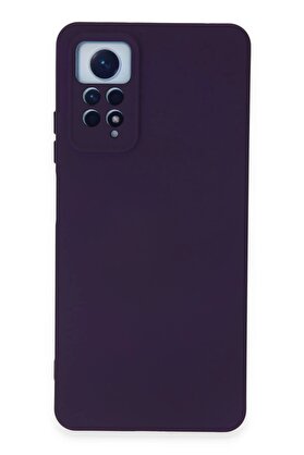 CepteToptan Xiaomi Redmi Note 12 Pro 4G Kılıf Nano içi Kadife Silikon - Mor - DROPX6818-9547