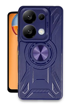 CepteToptan Xiaomi Redmi Note 13 Pro 4G Kılıf Lincoln Silikon - Lacivert - DROPX8908-6343