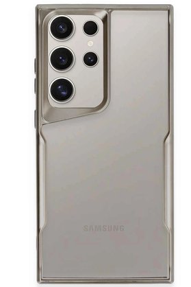 CepteToptan Samsung Galaxy S24 Ultra Kılıf Boyi Silikon Kapak - Titan Gri - DROPX7307-8536