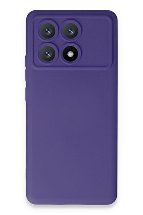 CepteToptan Xiaomi Poco X6 Pro Kılıf Nano içi Kadife Silikon - Mor - DROPX9706-1298