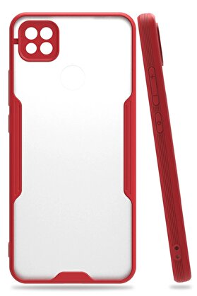 CepteToptan Xiaomi Redmi 9C Kılıf Platin Silikon - Kırmızı - DROPX3196-9112