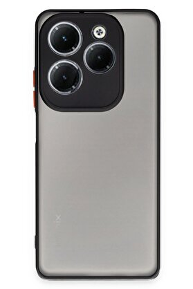CepteToptan İnfinix Hot 40 Pro Kılıf Montreal Silikon Kapak - Siyah - DROPX2629-7934