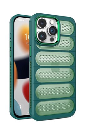 CepteToptan iPhone 14 Pro Kılıf Airmax Silikon Kapak - Koyu Yeşil - DROPX1275-1998