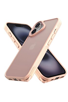 CepteToptan iPhone 16 Kılıf Elegant Kapak - Pudra - DROPX2975-7030