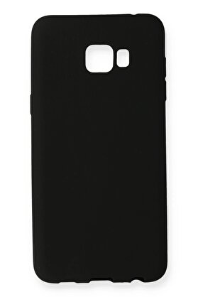 CepteToptan Samsung Galaxy C7 Pro Kılıf First Silikon - Siyah - DROPX3793-7893