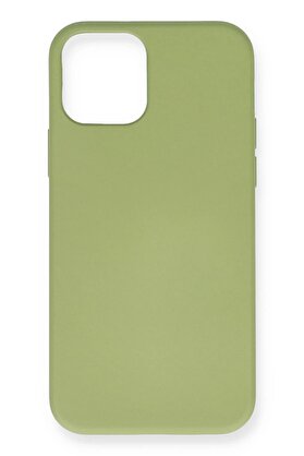 CepteToptan iPhone 12 Mini Kılıf Nano içi Kadife Silikon - Yeşil - DROPX5929-3523