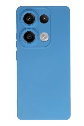 CepteToptan Xiaomi Redmi Note 13 Pro 4G Kılıf Nano içi Kadife Silikon - Mavi - DROPX5357-6328
