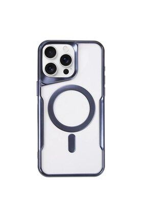 CepteToptan iPhone 11 Pro Max Kılıf Boyi Magsafe Silikon Kapak - Lacivert - DROPX2721-1596