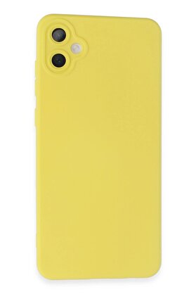 CepteToptan Samsung Galaxy A05 Kılıf Nano içi Kadife Silikon - Sarı - DROPX6137-8832