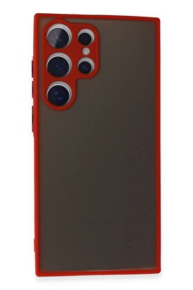 CepteToptan Samsung Galaxy S24 Ultra Kılıf Montreal Silikon Kapak - Kırmızı - DROPX8774-3176