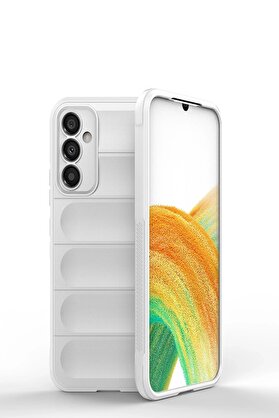 CepteToptan Samsung Galaxy A15 4G Kılıf Optimum Silikon - Krem - NEO5042-9335