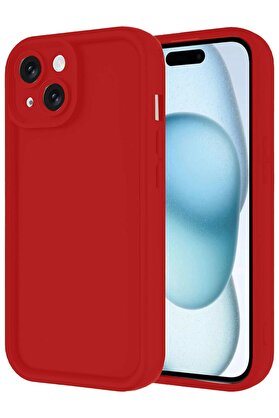 CepteToptan iPhone 14 Kılıf Viera Silikon - Kırmızı - DROPX4326-8710