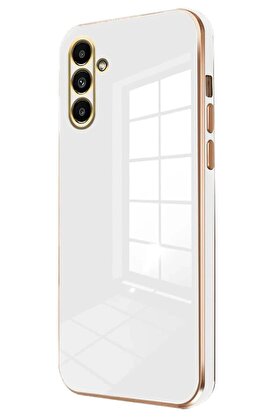 CepteToptan Samsung Galaxy M15 Kılıf Volet Silikon - Beyaz - DROPX4332-2309
